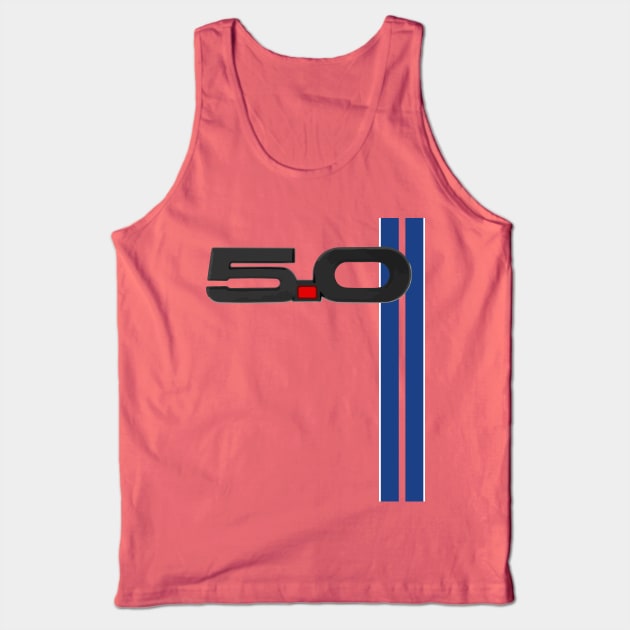 Mustang GT V8 5.0 Tank Top by cowtown_cowboy